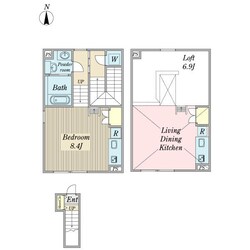 呼続駅 徒歩7分 2階の物件間取画像